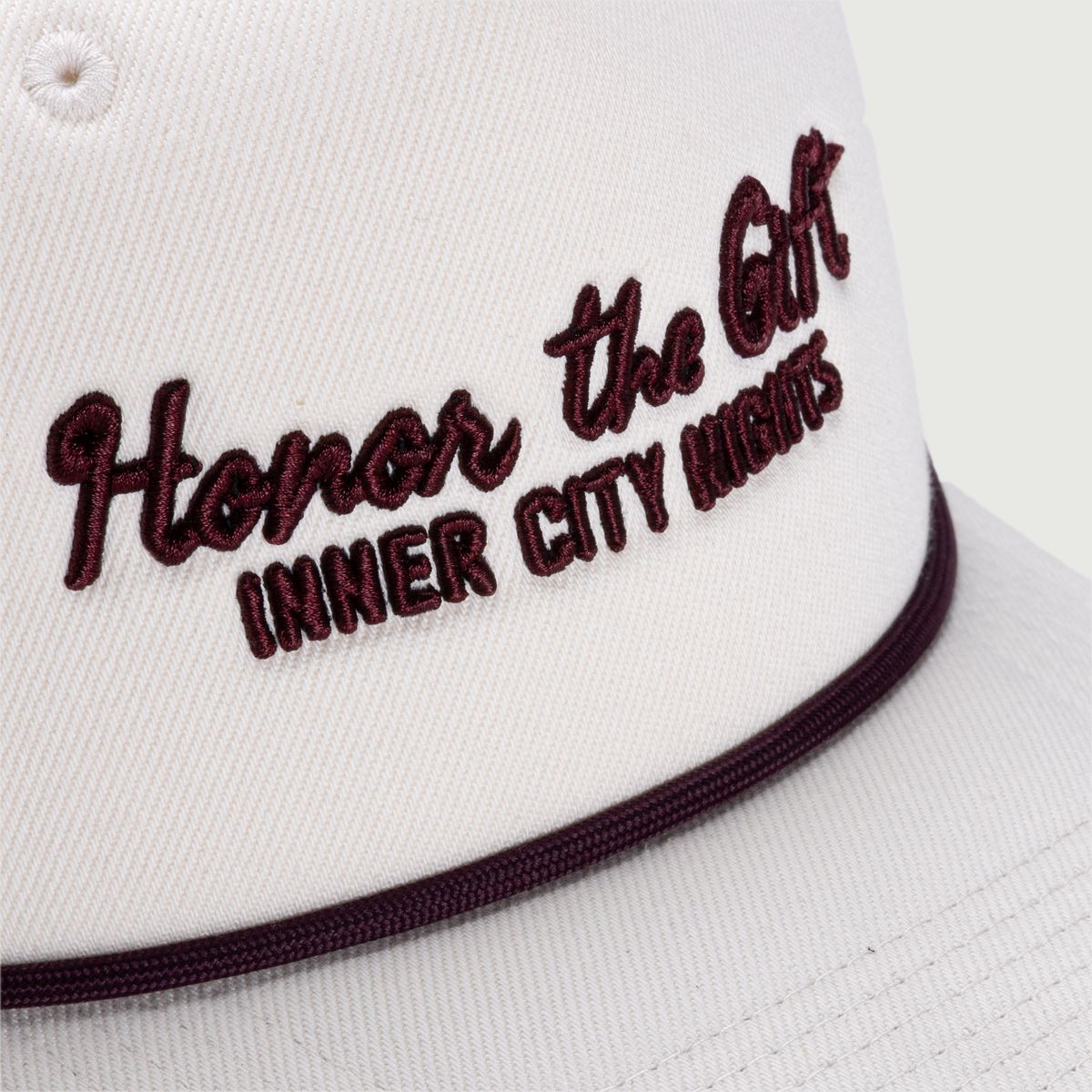 Honor The Gift City Nights White and Maroon Trucker Hat