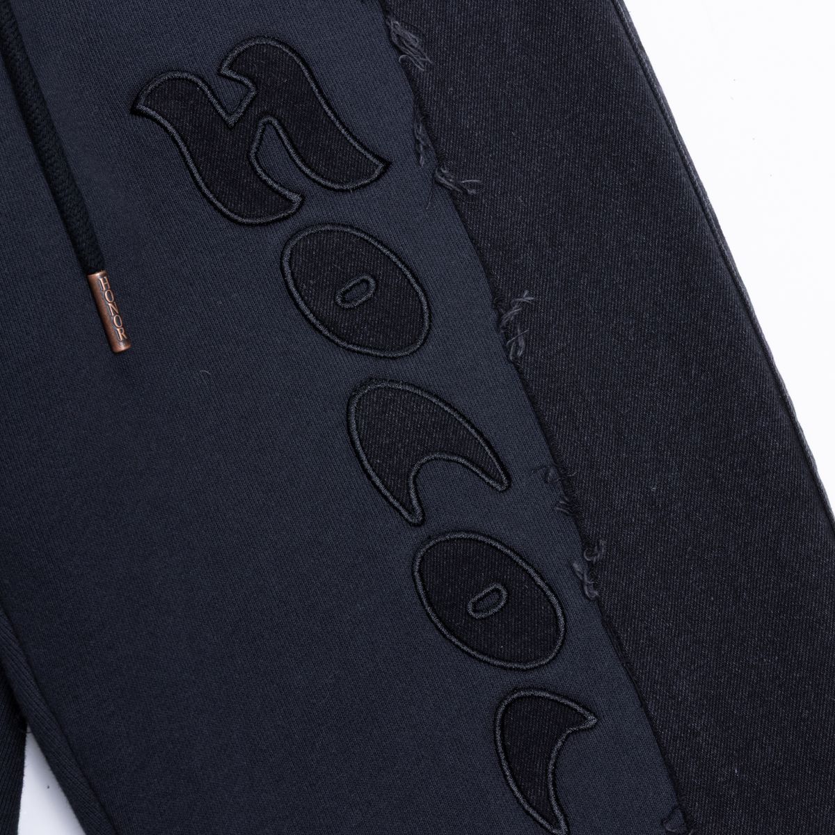 Honor The Gift Two-Tone Denim Jogger Pants - Black