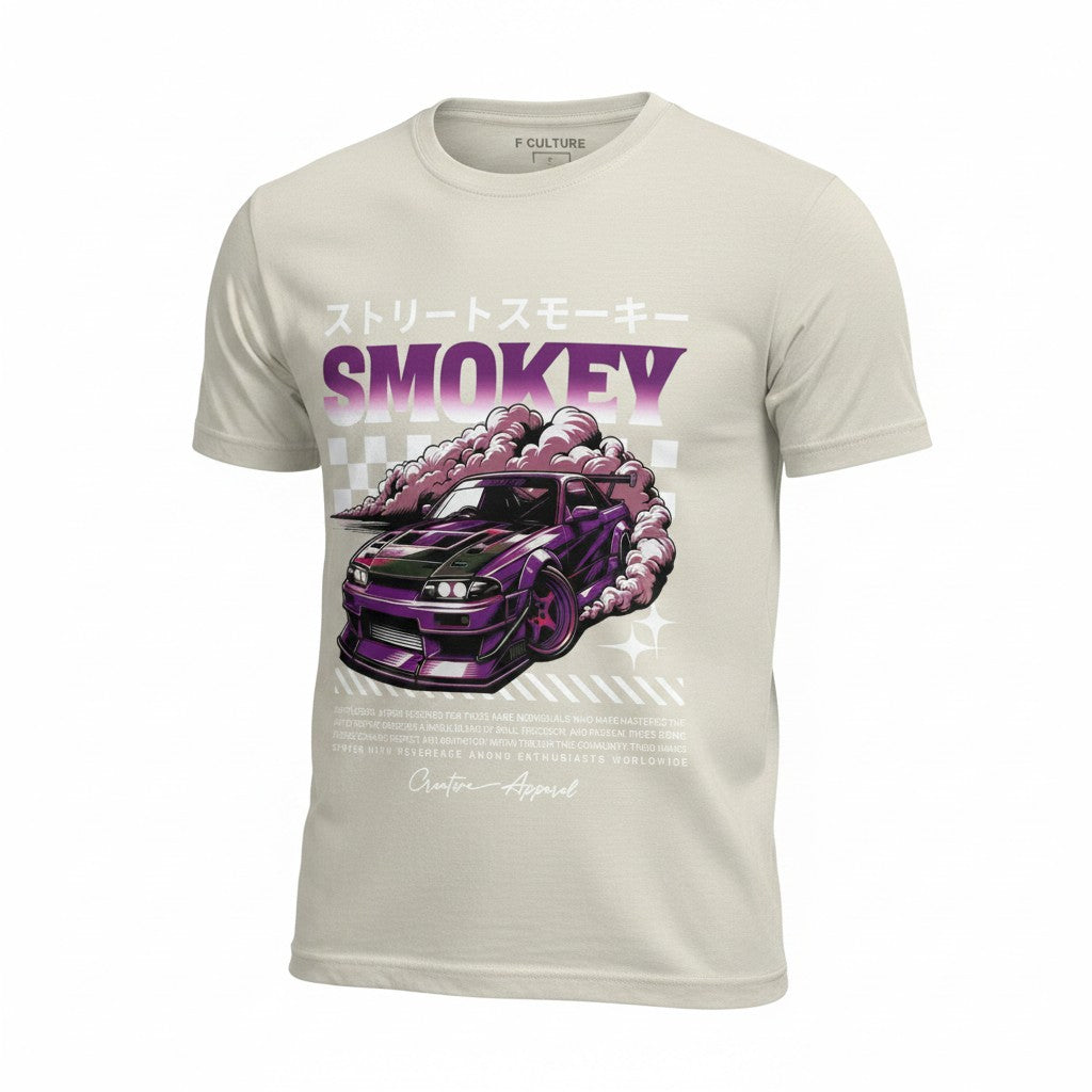Fame Culture Smokey T-Shirt - Beige