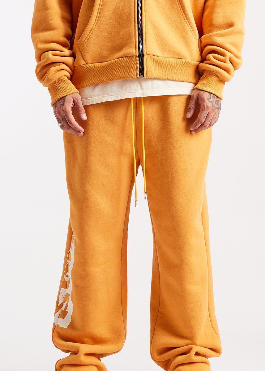 Diet Starts Star Sweatpants - Orange