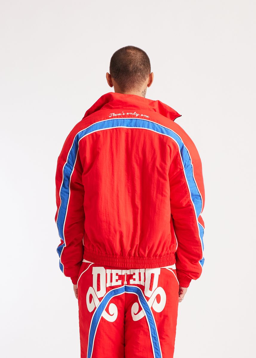 Diet Starts Reverso Nylon Zip Jacket - Red