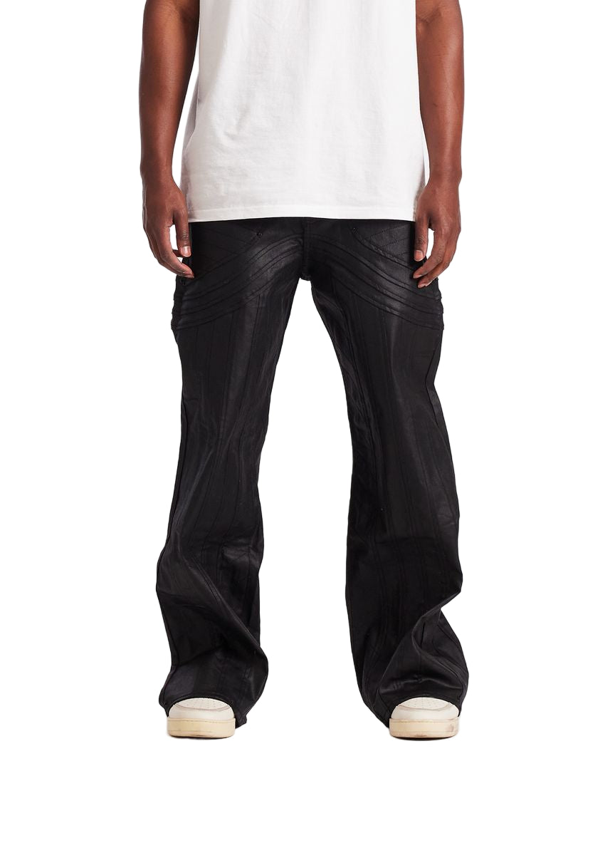 Embellish Ashridge Straight Flare Men's Pants - Black