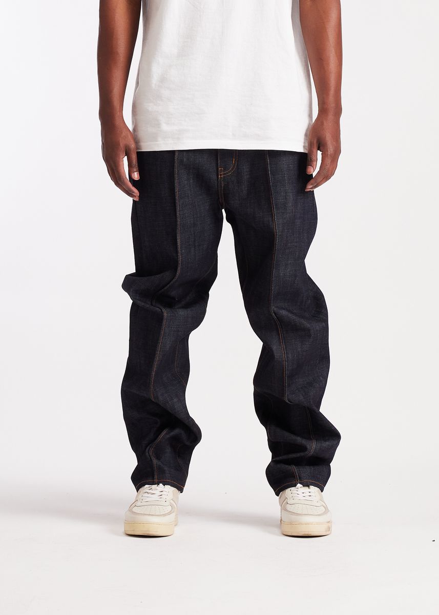 Embellish Onyx Baggy Denim Men's Jeans - Dark Wash