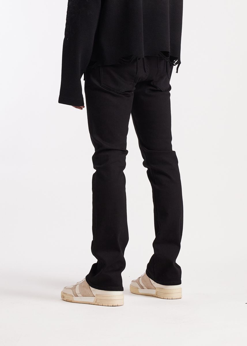 Embellish Flare Jeans - Stacked