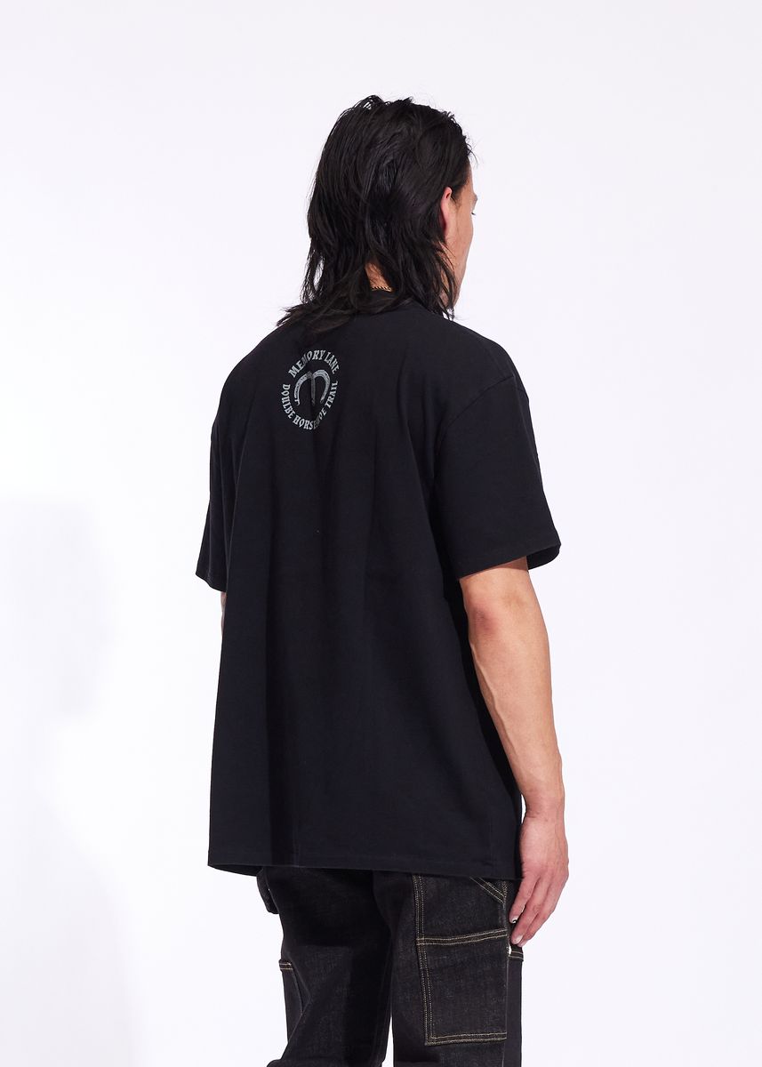 Memory Line Running Wolves 2 Tee - Black