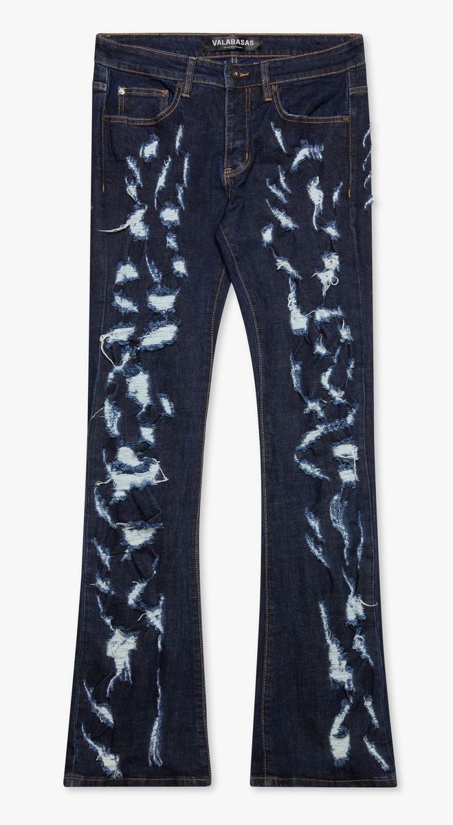 "RIP TIDE" STACKED JEAN