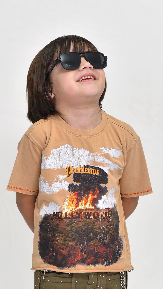 Elite Premium Kids T-Shirt - Tan