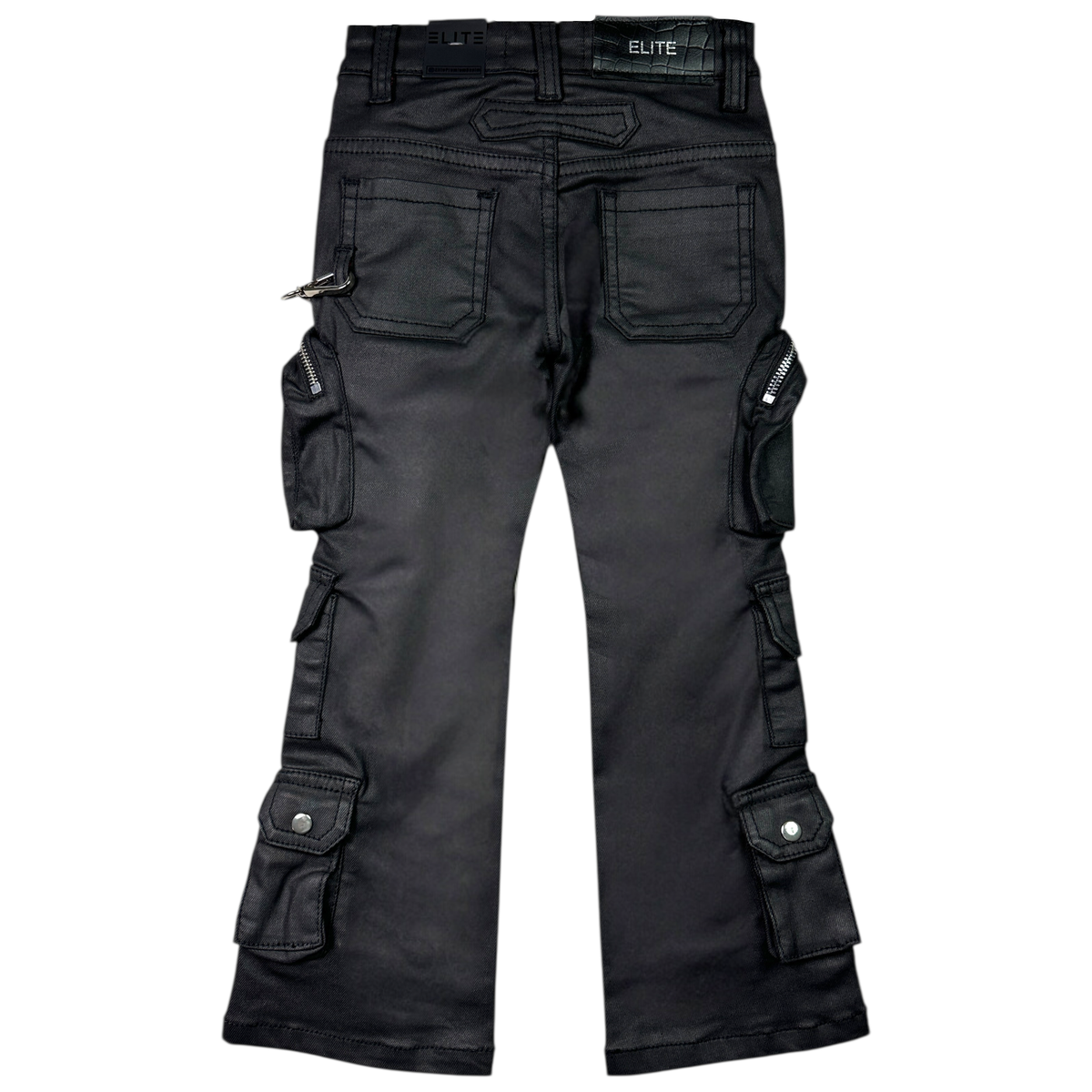 Elite Premium Ks Black Wax Kids Jeans - Black Color