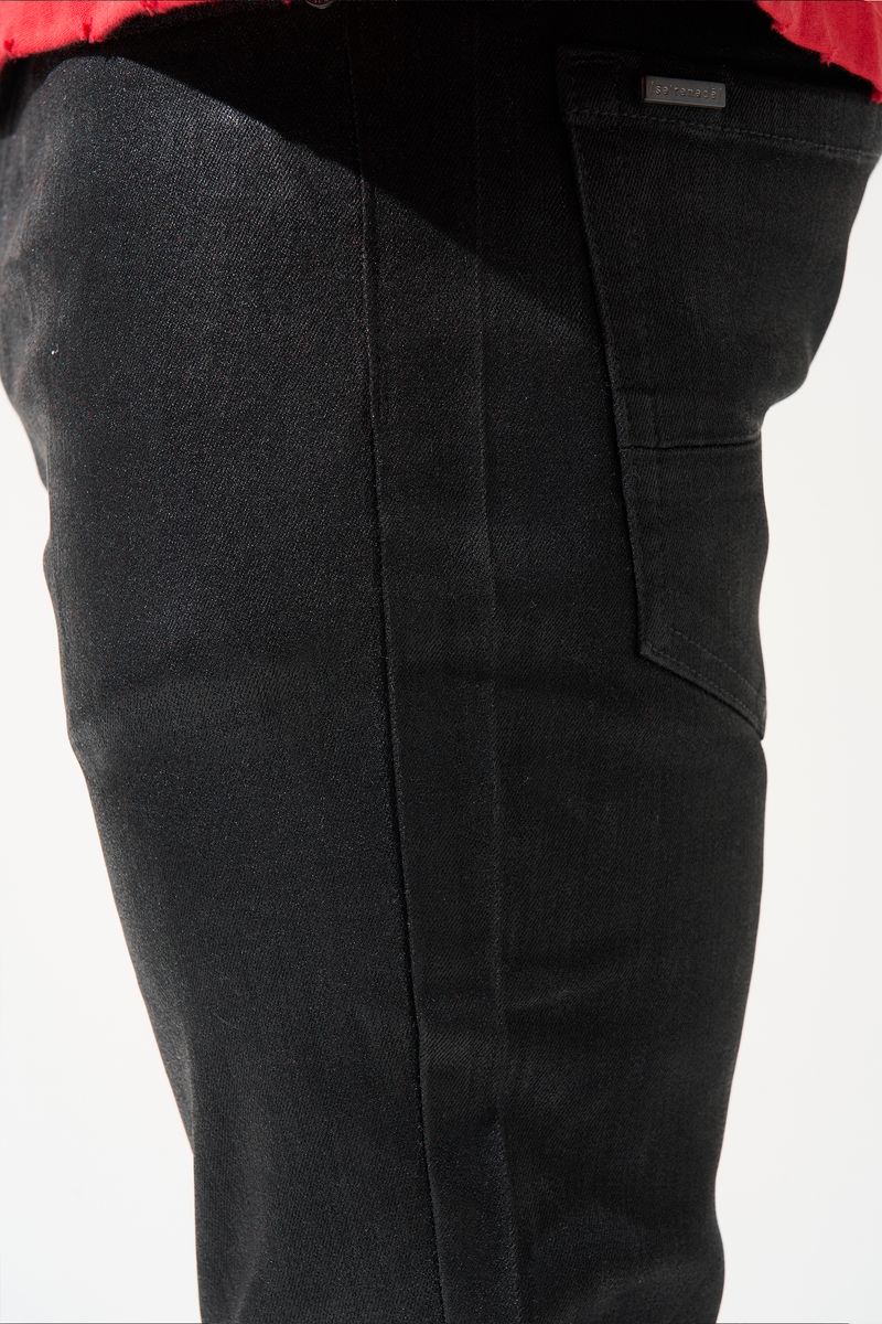 SERENEDE® ONYX Black Resin Wax-Coated Jeans