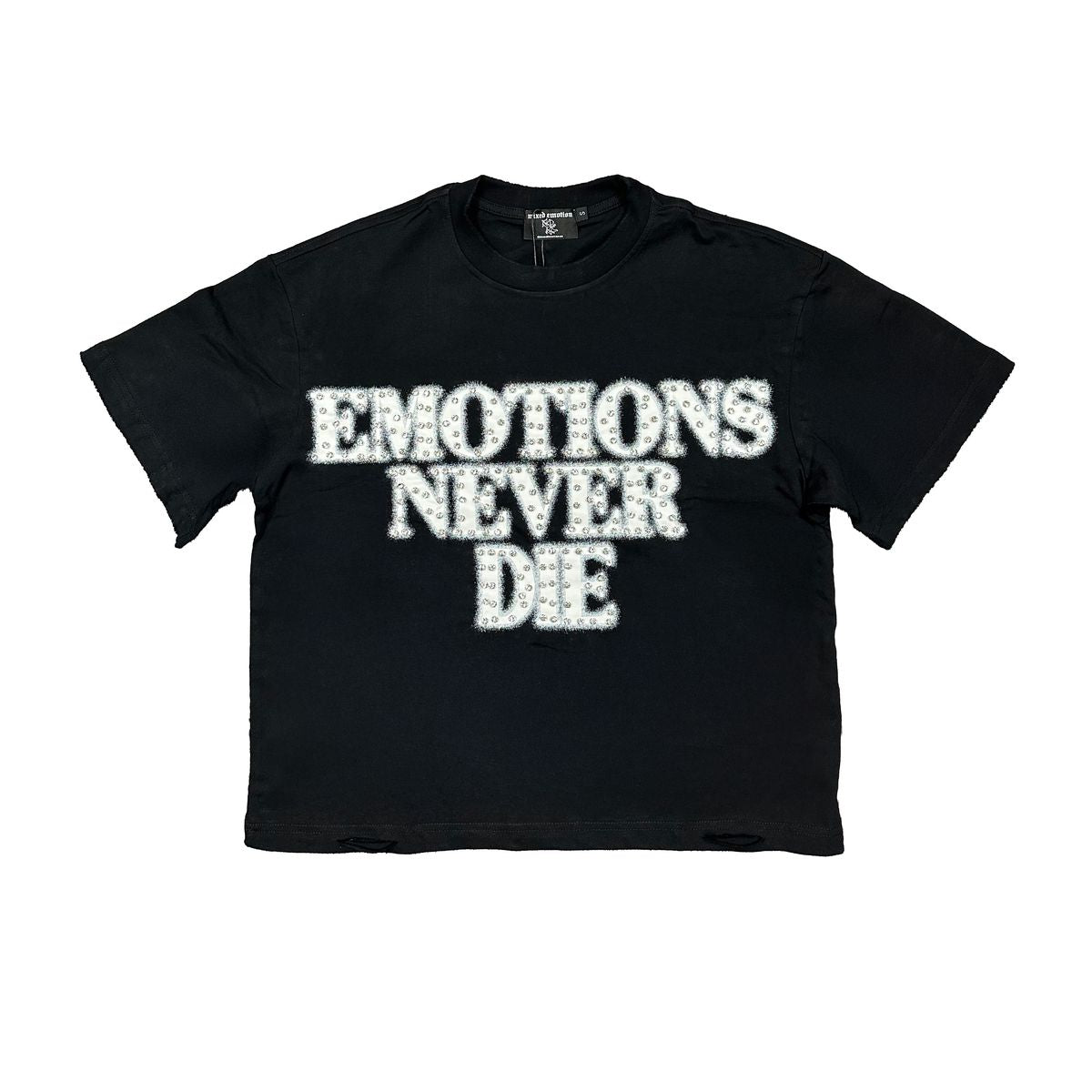 MIXED EMOTION “End” Rhinestone Tee