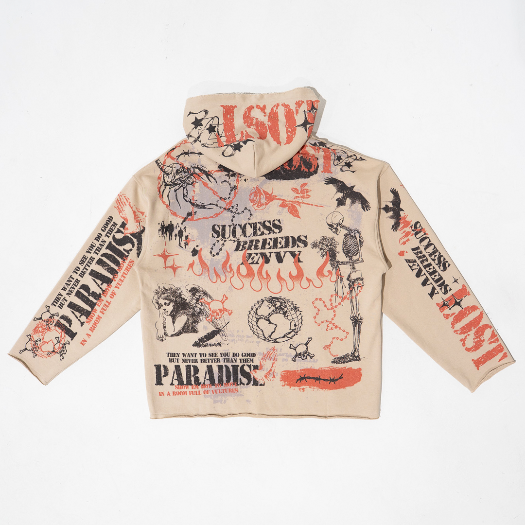 Paradise Lost Scars Of Success Men's Hoodie - Beige