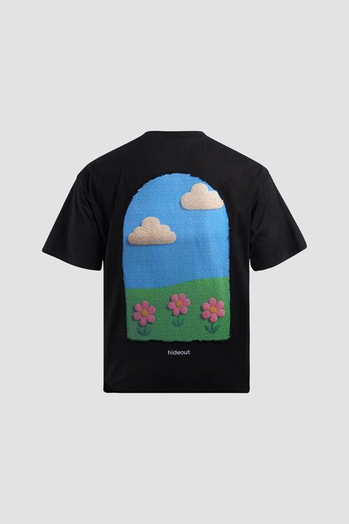 Hideout Window T-Shirt - Distressed Graphic