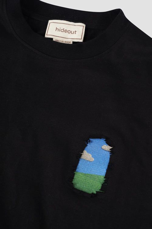 Hideout Window T-Shirt - Distressed Graphic