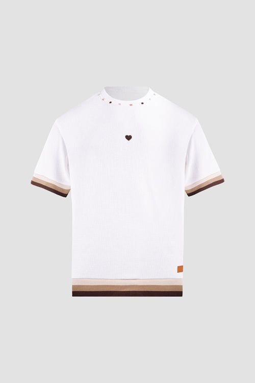 Hideout Heart T-Shirt - Waffle Knit