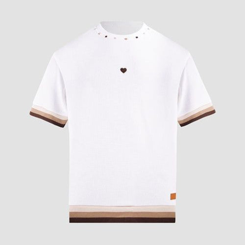 Hideout Heart T-Shirt - Waffle Knit