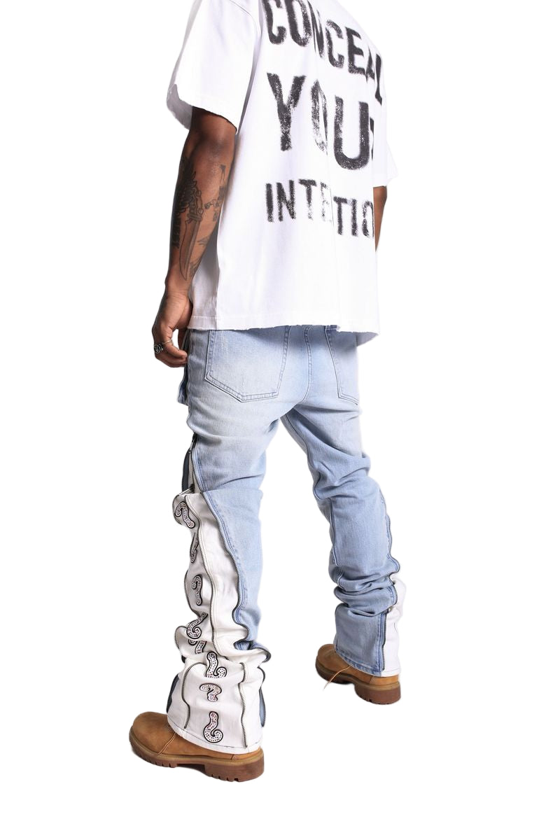 "Question Mark" Flare Denim