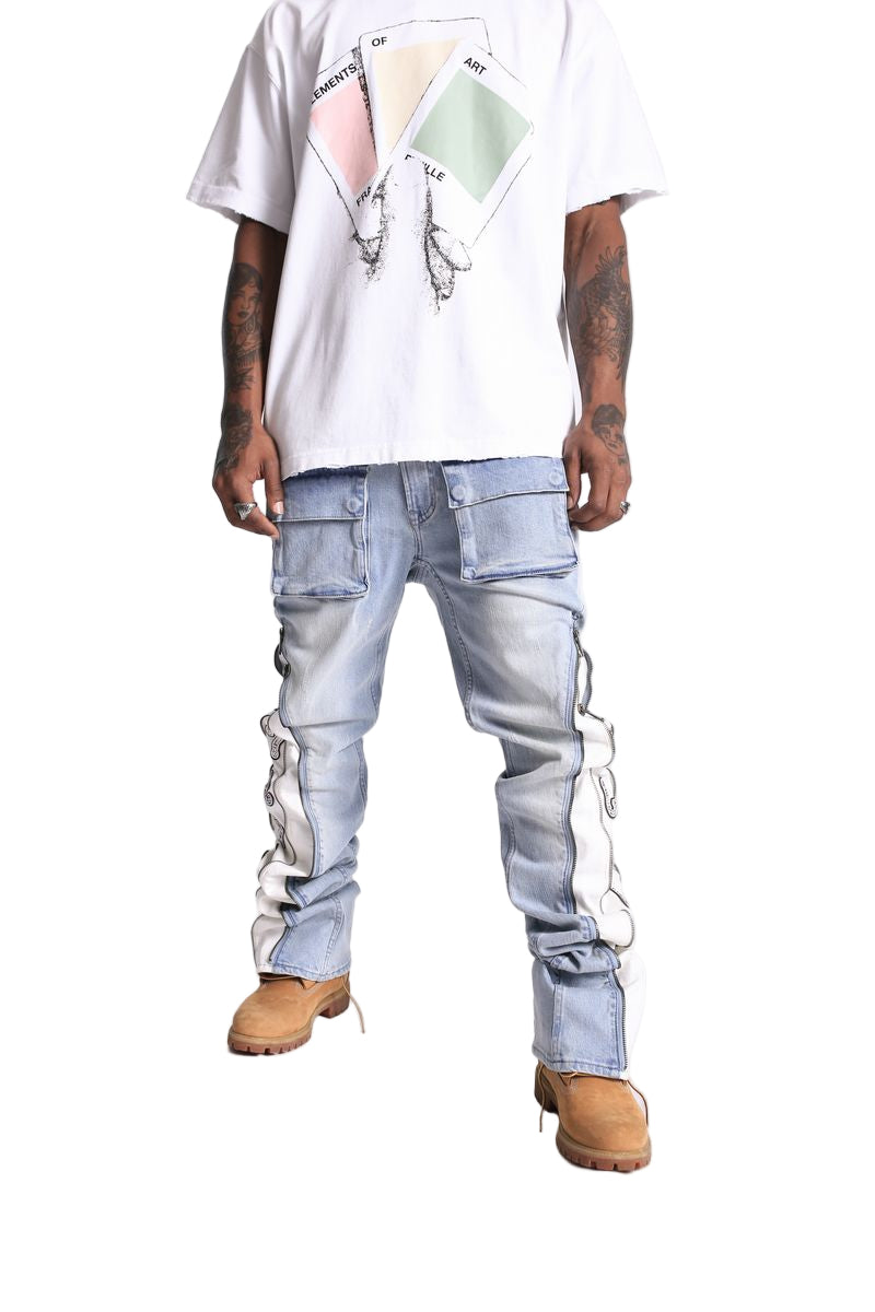 "Question Mark" Flare Denim