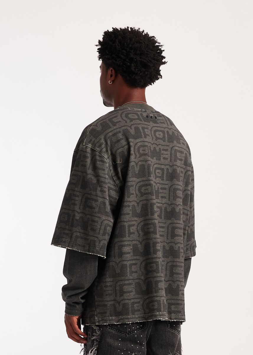 Embellish Graphic Shirt - Double-Layered