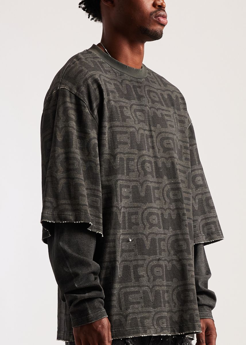 Embellish Graphic Shirt - Double-Layered