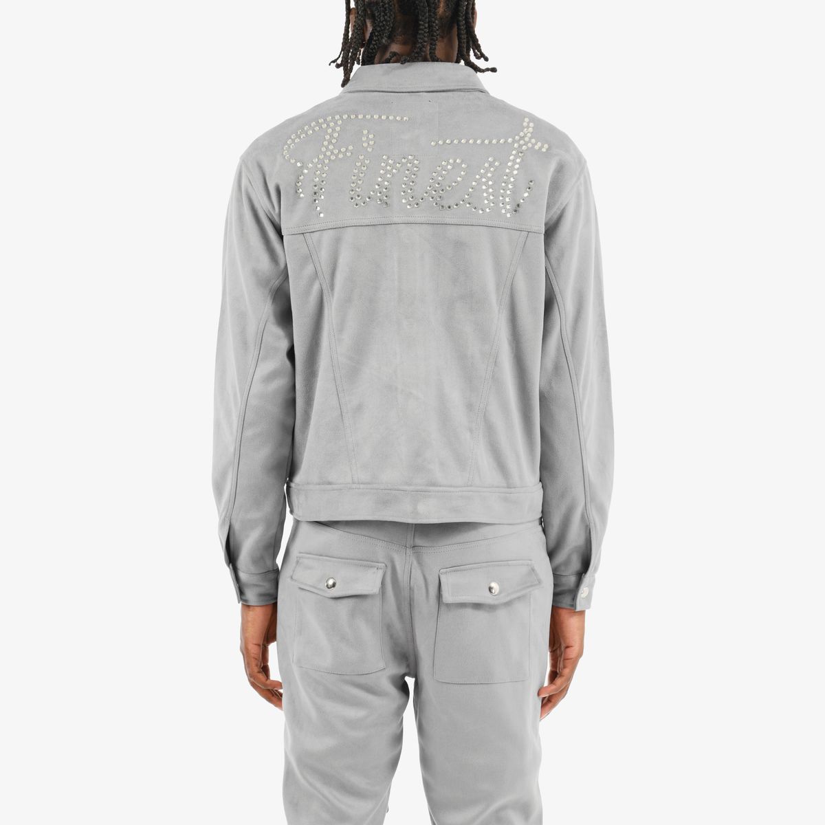 Copper Rivet On Suede Crop Jkt Women's Jacket