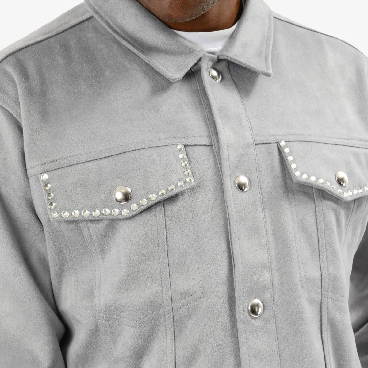 Copper Rivet On Suede Crop Jkt Women's Jacket