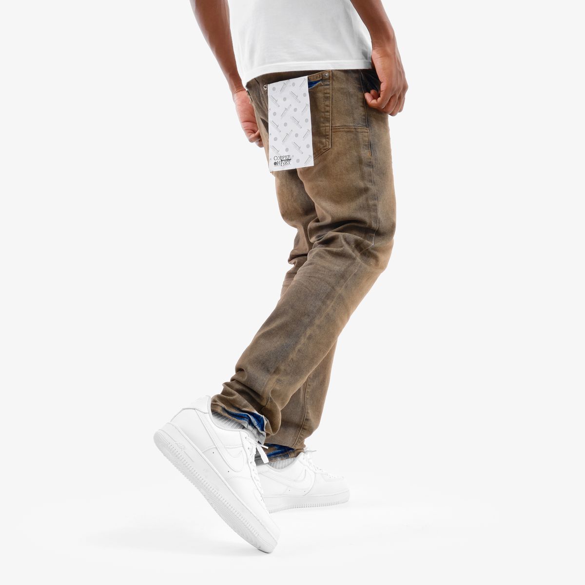 Copper Rivet Oil Tint Jeans - Vintage Wash