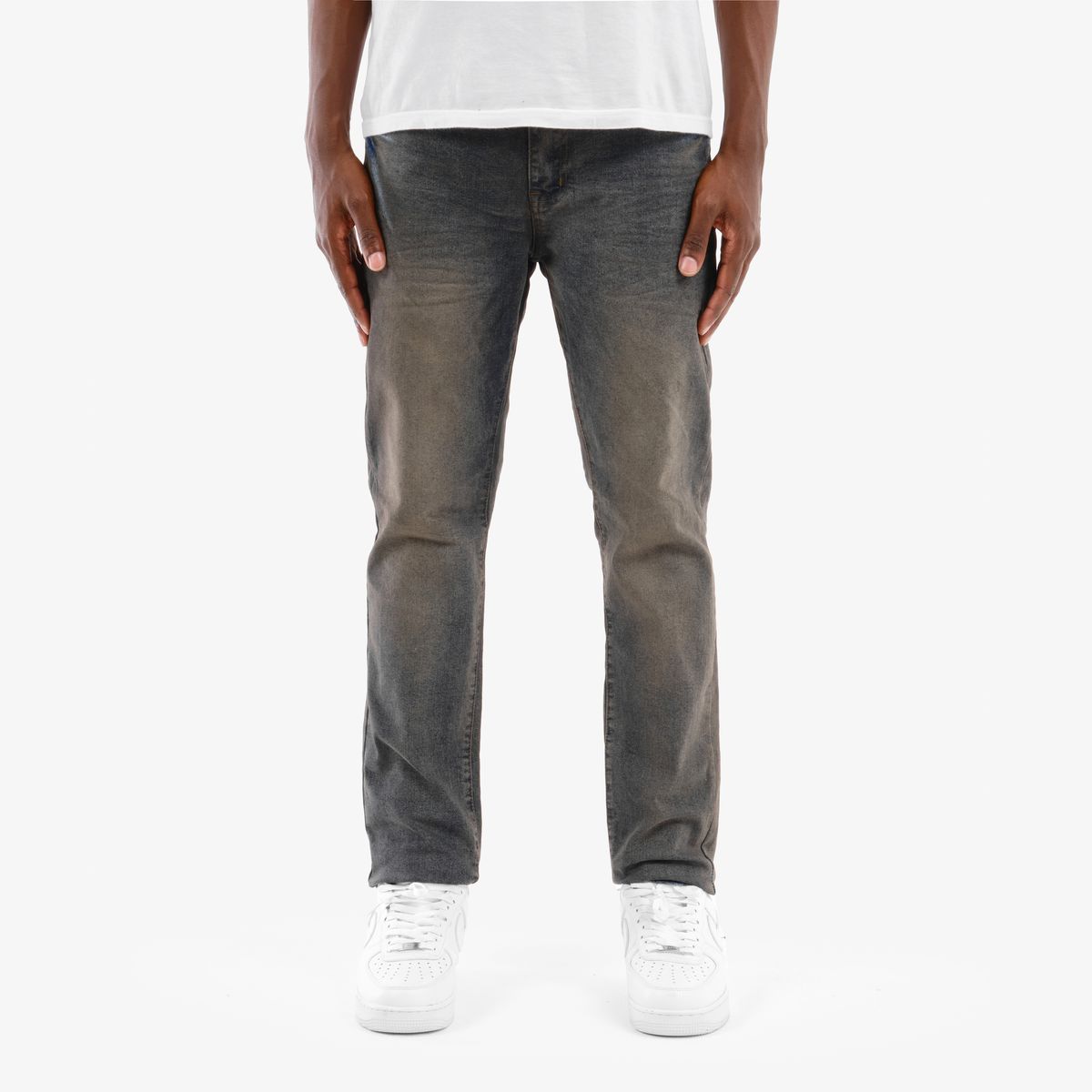 Copper Rivet Faded Stitch Jeans - Tapered Leg