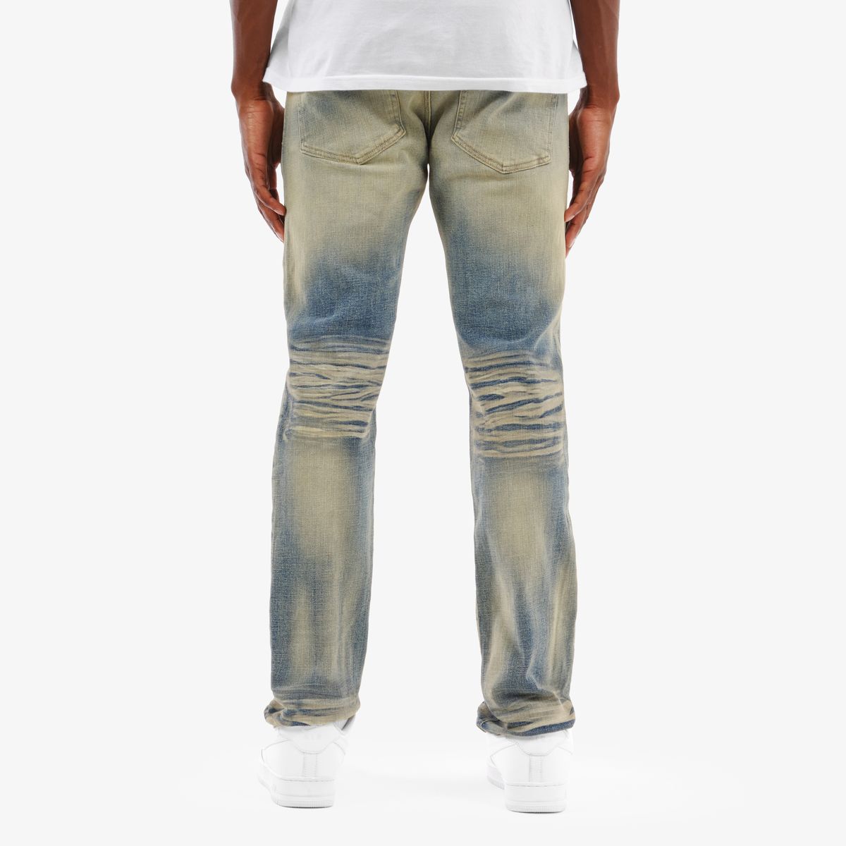 Copper Rivet Whisker Jeans - Slim Fit