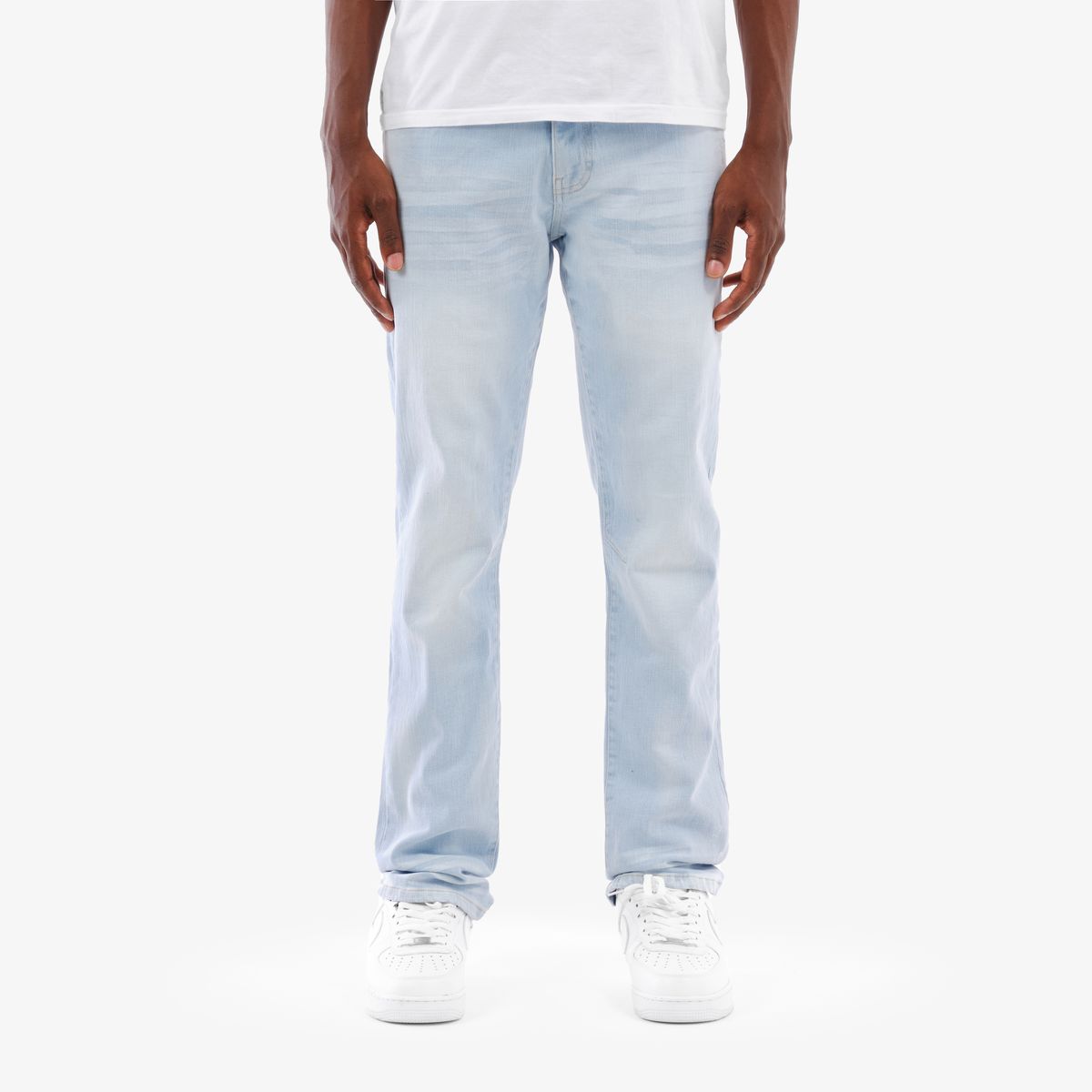 Copper Rivet Clean Hem Jeans - Slim Fit