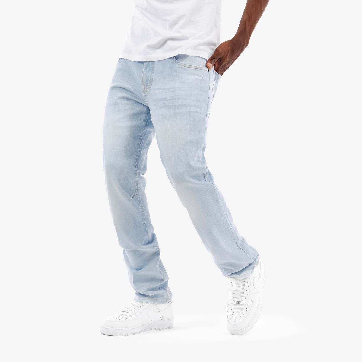 Copper Rivet Clean Hem Jeans - Slim Fit
