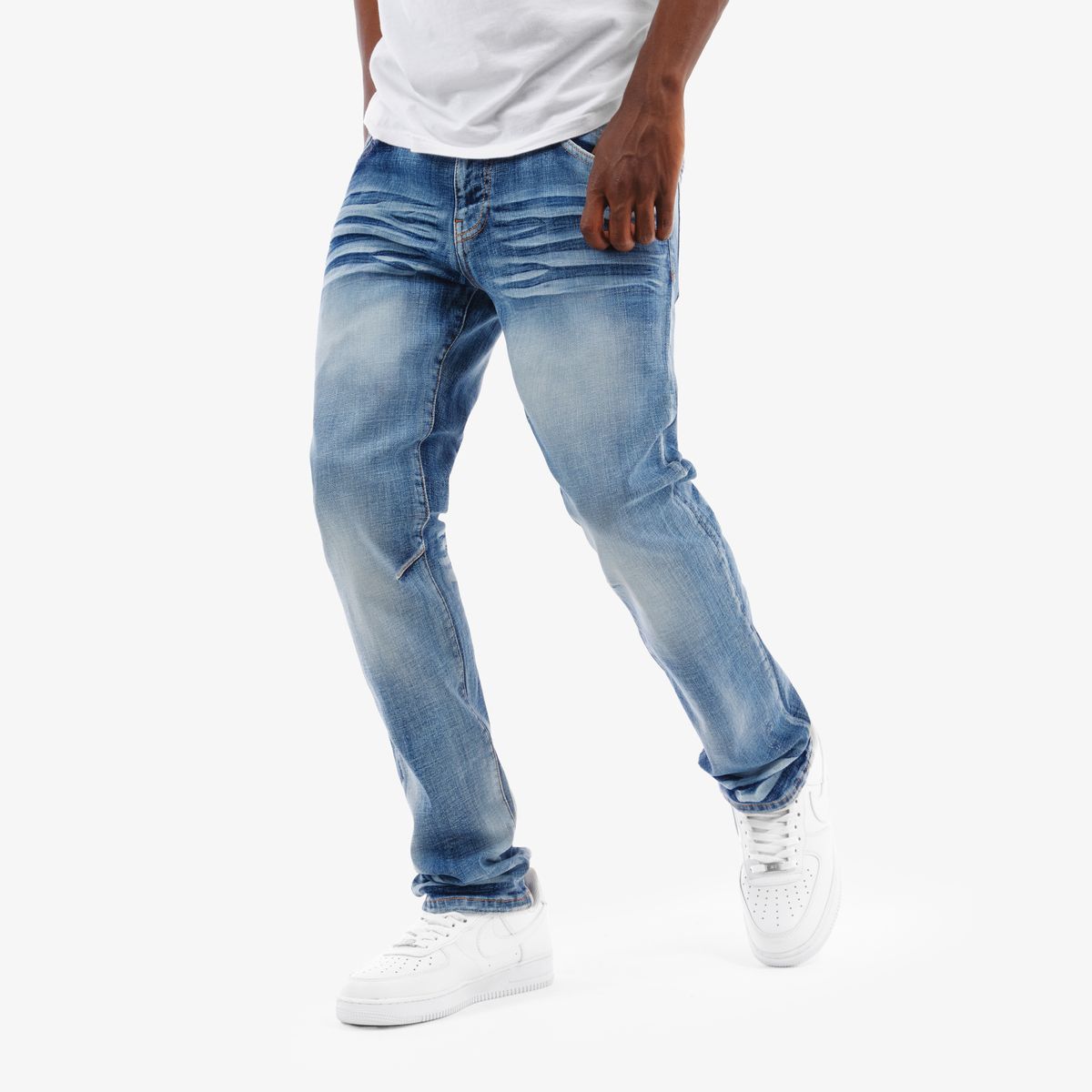 Copper Rivet Stacked Jeans - Tapered