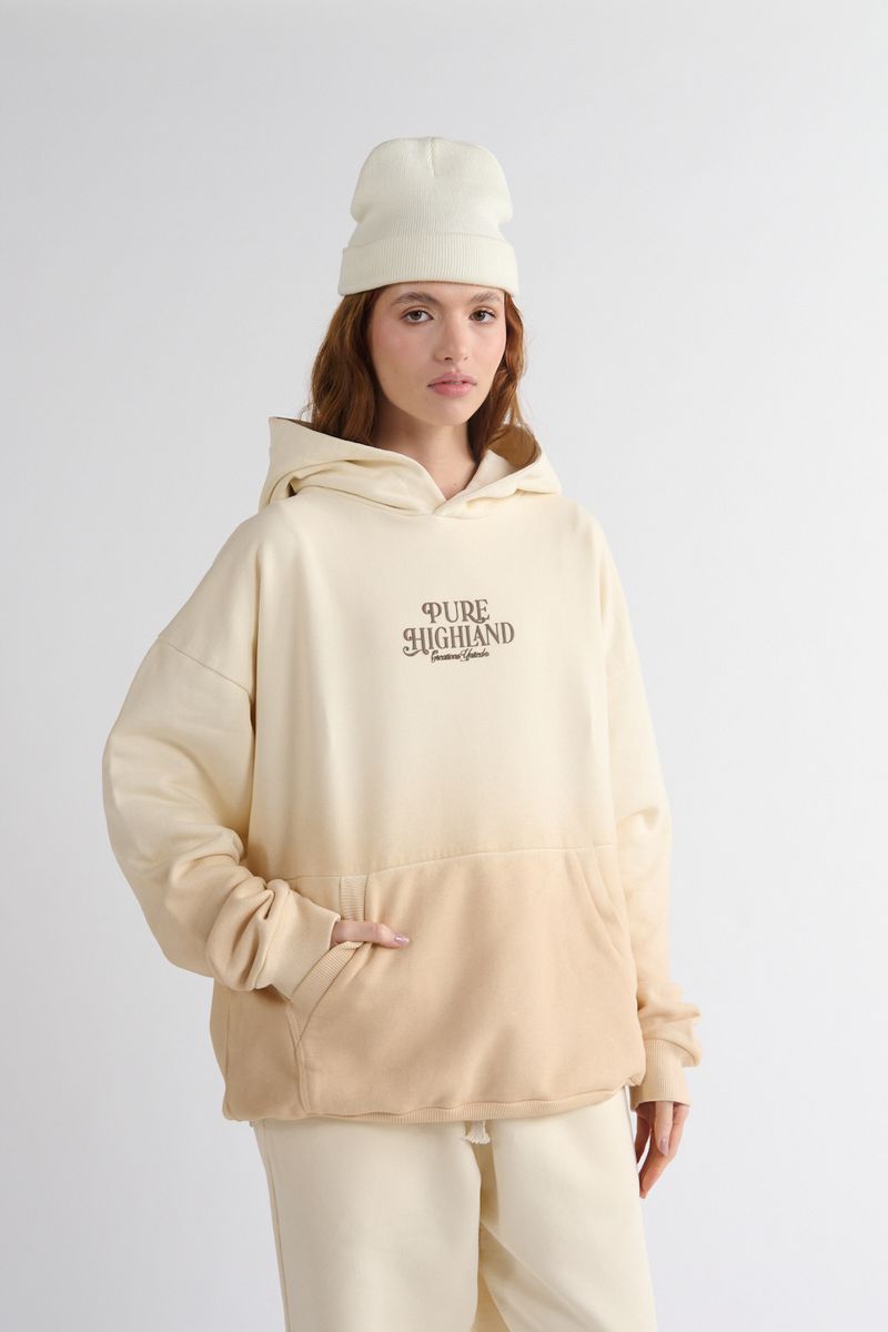 Pure Highland Cream Hoodie - Beige