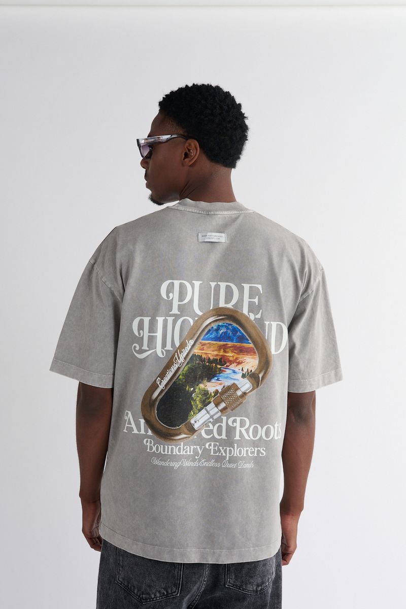 Pure Highland Carabiner Men's T-Shirt - Gray