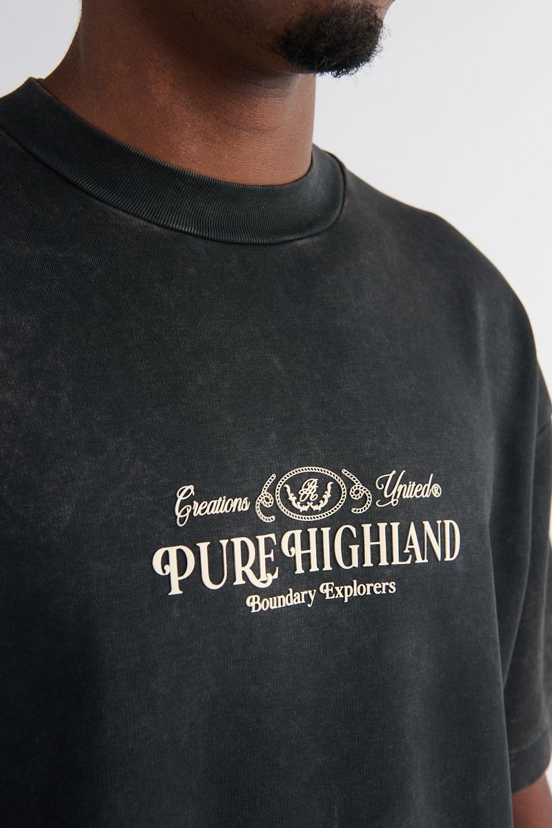Pure Highland Landscape Men's T-Shirt - Black
