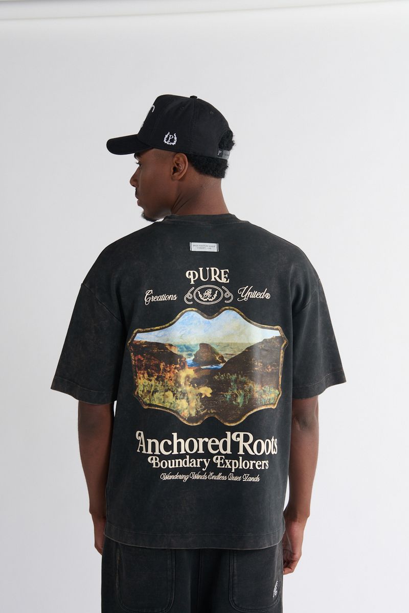 Pure Highland Landscape Men's T-Shirt - Black