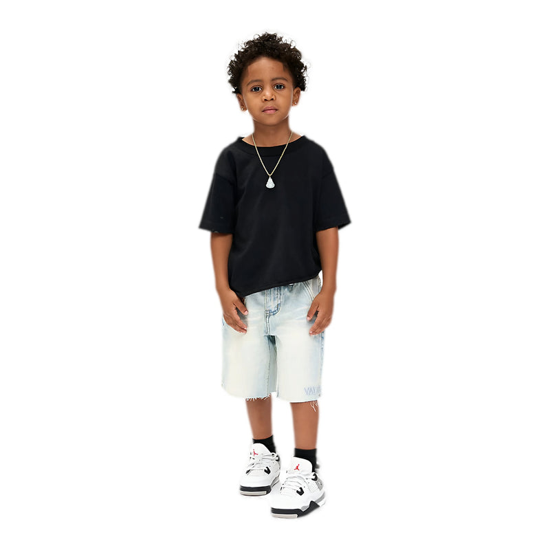 Valabasas "Vplay-Vsh2-1004" Kids Shorts with Frayed Hem