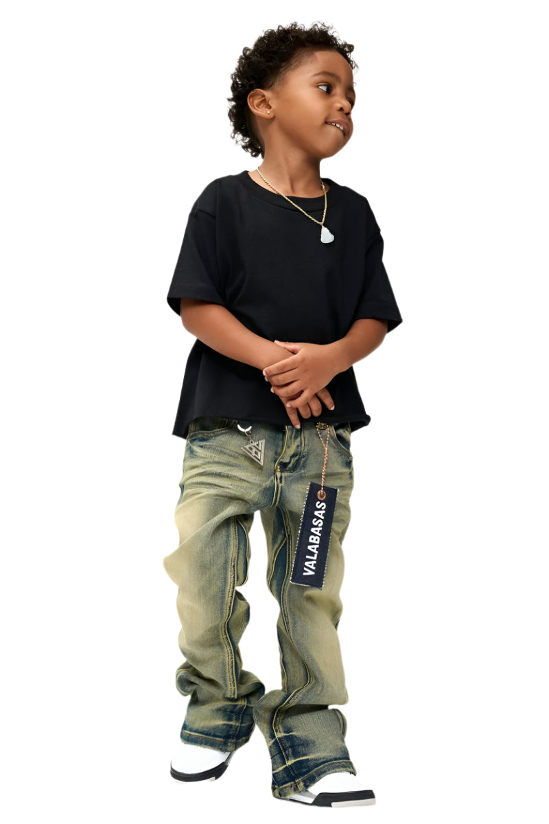Jr.Stacked Kids Jeans