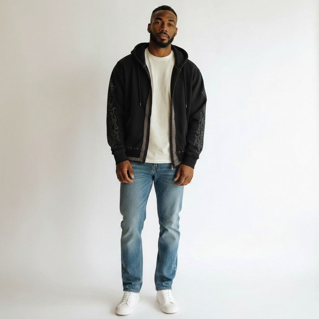 6th Nbrhd Wisteria Hoodie - Zip-Up