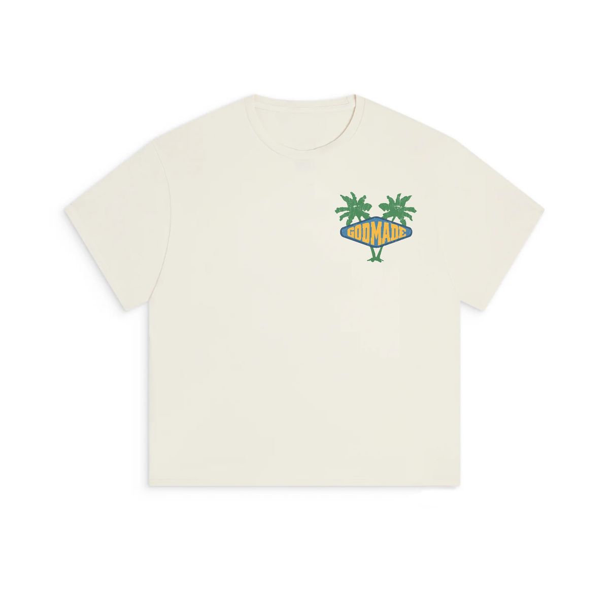 Godmade Ocean Side T-Shirt - Cream
