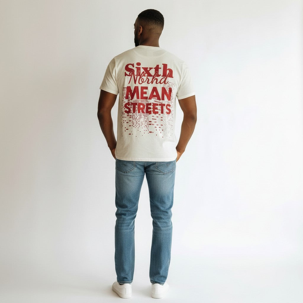 6th Nbrhd Mean Streets T-Shirt - Oversized Graphic
