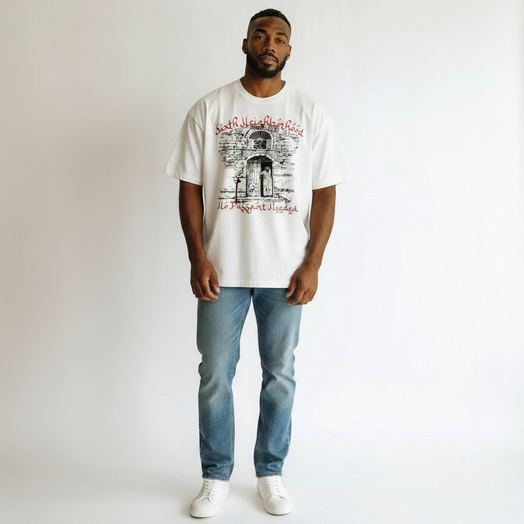 6th Nbrhd Architectural T-Shirt - Oversized