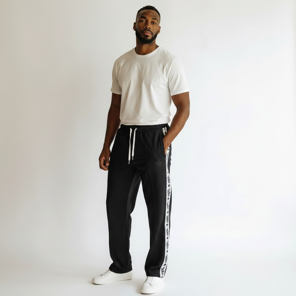 Silnt Chptrs Star Sweatpants - Logo Tape