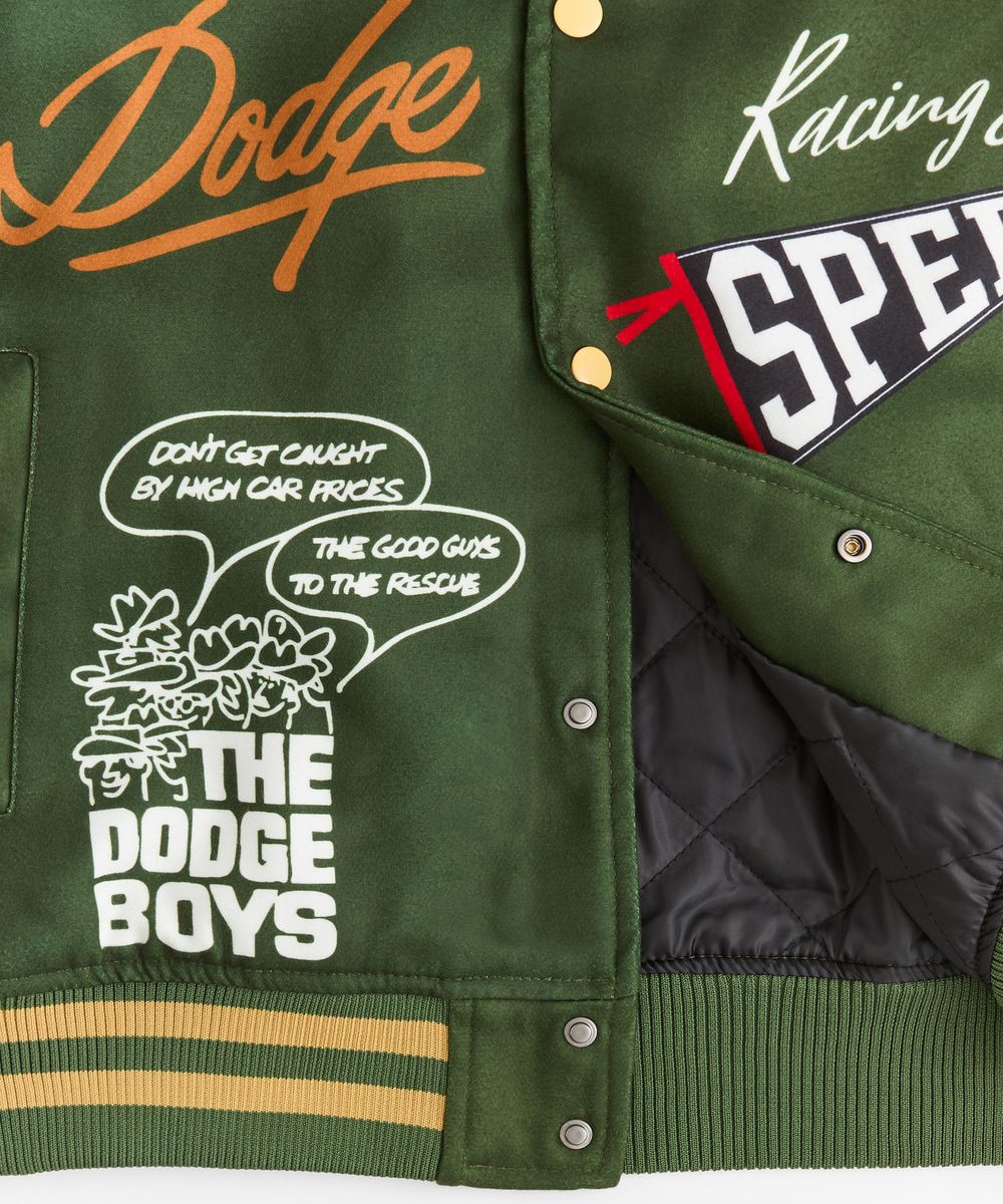 Reason "Dger5" Men's Varsity Jacket - Green