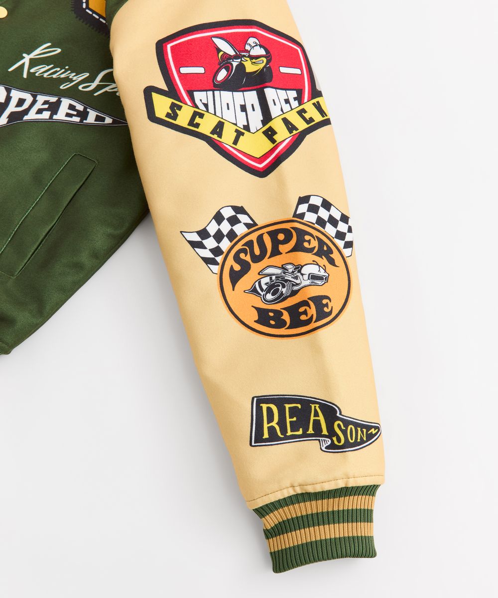 Reason "Dger5" Men's Varsity Jacket - Green
