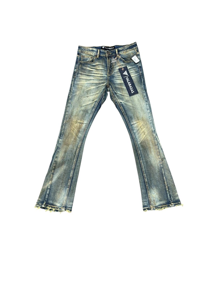 Valabasas Distressed Stacked Jeans