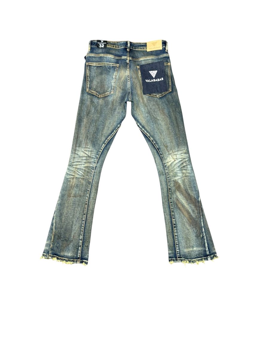 Valabasas Distressed Stacked Jeans