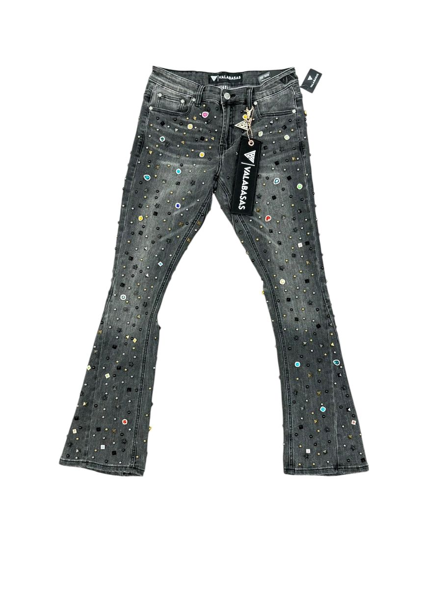 Valabasas Alguero Stacked Embellished Jeans