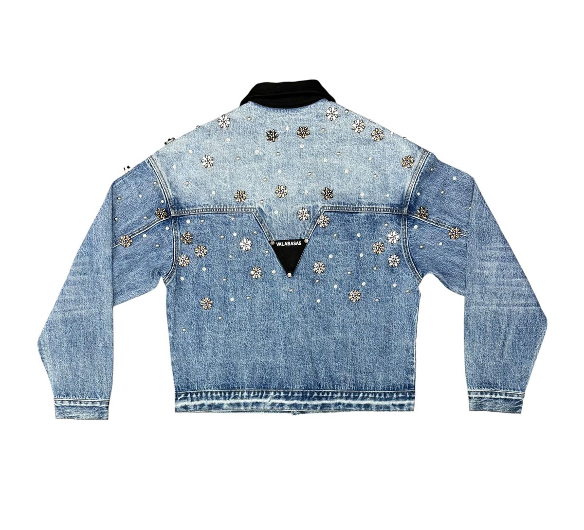 Valabasas Embellished Denim Trucker Jacket