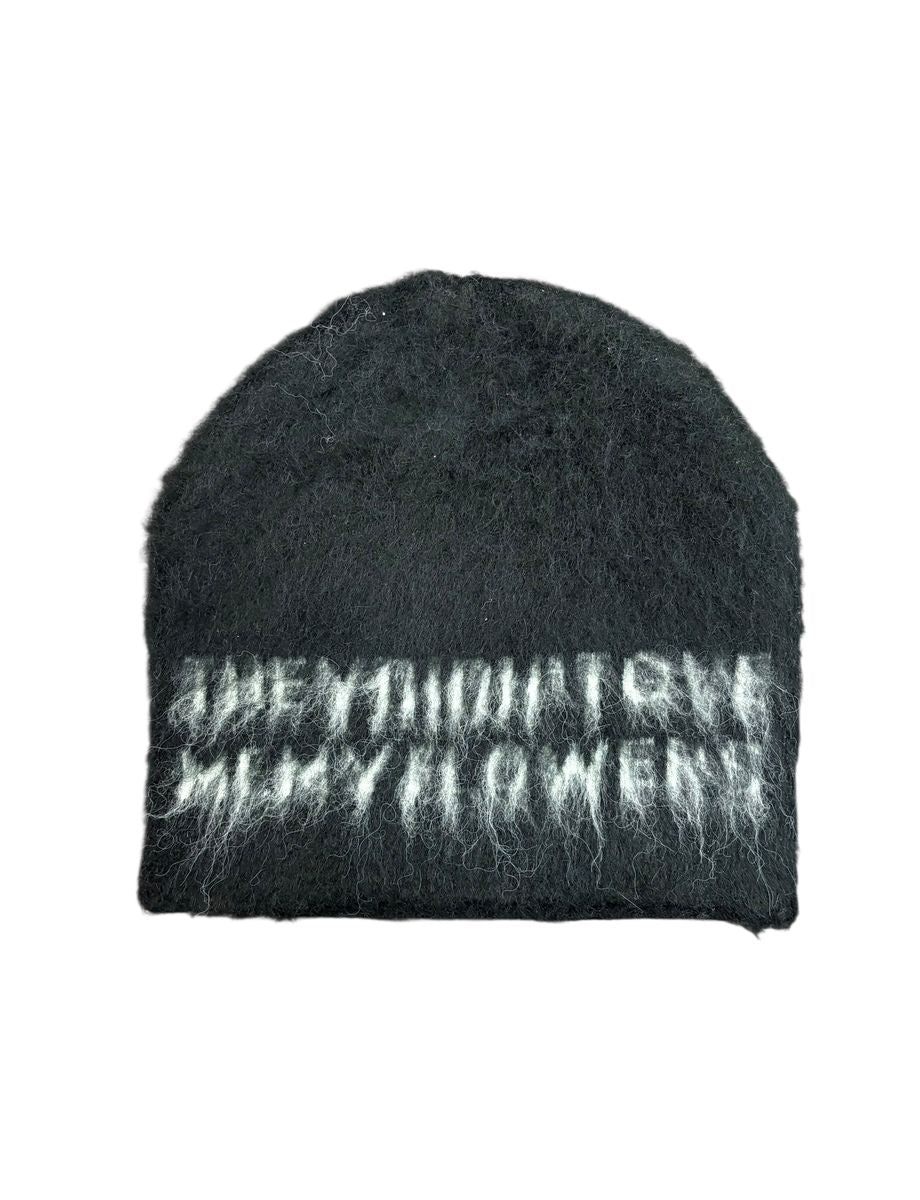 Valabasas Zinnia Textured Beanie with Text Design