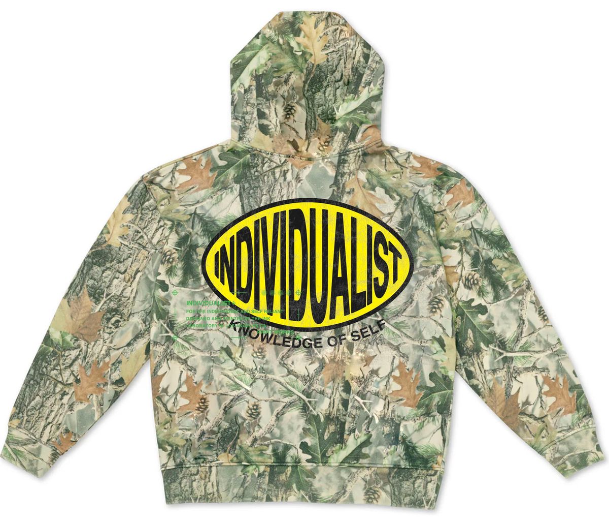 Indvlst Oval Hoodie - Camo Print